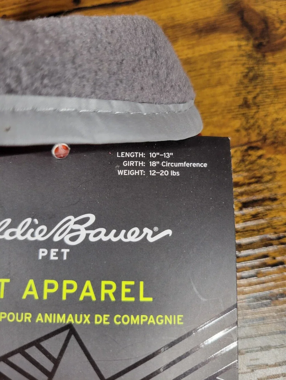 Eddie Bauer size small orange reflective fleece lined dog jacket